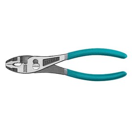 TOTAL - Non-slip Adjustable Side Cutter | 200mm | For Holding Parts | Ergonomic Non-Slip Handle | Made of Chrome Vanadium | Plastic Handle