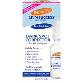 Palmer's Skin Success Sérum Facial Corrector de Manchas Oscuras con Niacinamida, Retinol y Vitamina C, Ayuda a Reducir el Tono Desigual, Apto para Todo Tipo de Piel, Dermatológicamente Probada, 30ml