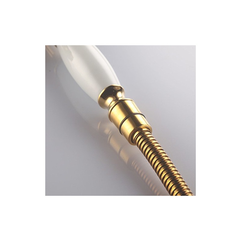 Skybath Shower Head Traditional Victorian Style Golden Handheld Shower Sprayer