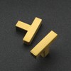 Ravinte 20 Pack Gold Square Bar Cabinet Knobs 2 Inch
