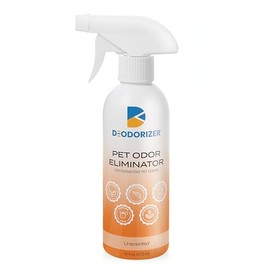 D-Odorizer Pet Odor Eliminator for Persistent Pet Odors - Pet Accidents, Urine, Feces, Vomit - Unscented - 16oz Spray