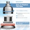 MakeFit Shower Head Activated Carbon Filter Replacement Cartridge for MakeFit