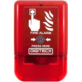 DIGITECK Plug&Play Site Alert Battery Operated Interlinkable Fire Alarm System LED Strobe Siren Horn Sound Weatherproof Outdoor Indoor