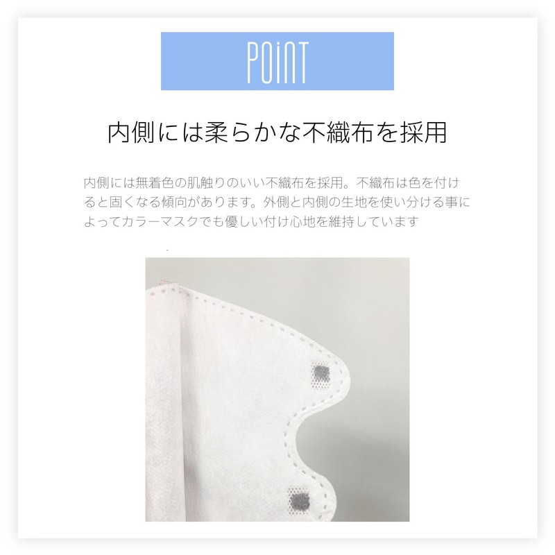 [MASK LABO] ツートーンレイヤースタイルマスク30枚入 バイカラーマスク 3D形状 血色カラー 不織布3層 全国マスク工業会 JIS規格 (ミルキーベージュ,