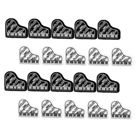 GRIRIW 20 Pcs Piano Shaped Erasers Cute Decorative Erasers forIdeal for Classroom Rewards Music Themed Stationery Fun Pencil Accessories School Supplies