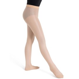 Capezio Women's 1808c Footed Tight, Light Toast, Medium (8-10)