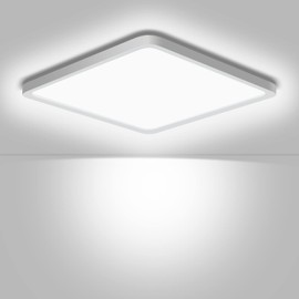 Ouyulong LED Ceiling Light Square Ceiling Light LED 24 W 5000 K 2600 LM LED Ceiling Light Flat for Living Room Bedroom Bathroom Kitchen Bathroom Cellar Balcony LED Ceiling Light Ultra Thin Diameter 23