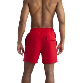 AITLGINVEN Men's Swim Trunks Swimwear Sports Shorts with Pockets Red L