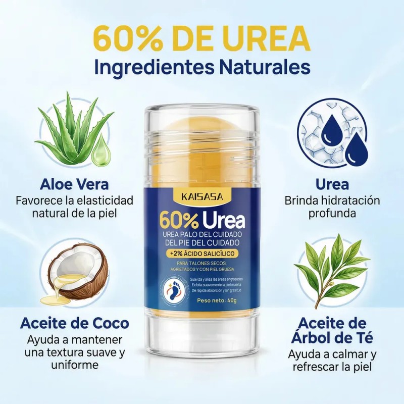KAISASA Crema de urea al 60 %. Barra para el