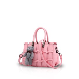 New Girl/Female Sweet Fashion Handbag Messenger Bag Crossbody Shoulder Purse Tote Light Pink Nicole&Doris