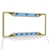 Fastasticdeals Metal Insert License Plate Frame Cow Jumping Over The