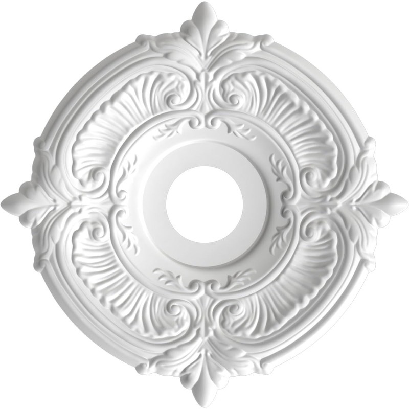 Ekena Millwork CMP16ATBGL Attica Thermoformed PVC Ceiling Medallion (Fits Canopies