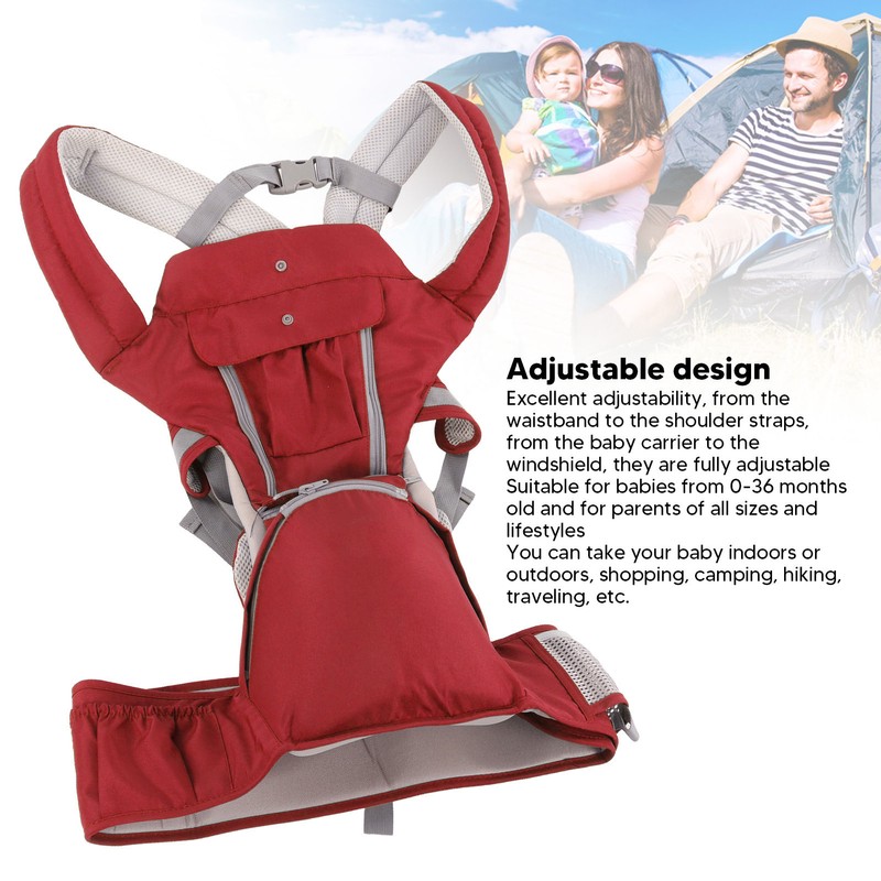 Baby Carrier with Hip Seat Ergonomic Breathable Comfortable Multifunctional Baby