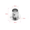 Hicello 2Pcs Stainless Steel Wardrobe Rail Rod Pole Socket End