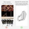 PNXKTXO 4 Pcs Boat Fender Hooks 316 Stainless Steel Spring