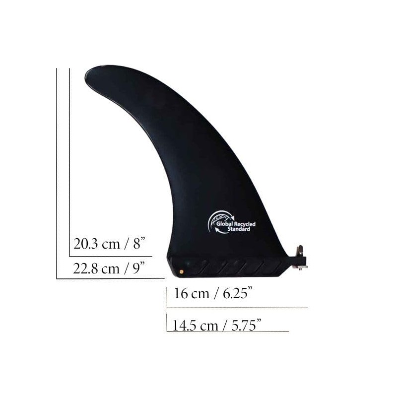 Riding not Hiding 8 inch Dolphin Shaped Fin For Paddleboard,