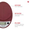 Escali P115WR Primo Digital Scale, 1 Count, Warm Red