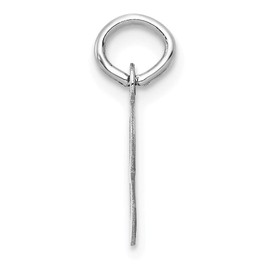 Bonyak Jewelry 14k White Gold Small Slanted Block Letter B Initial Charm Gorgeous