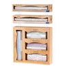 6 in 1 Storage Bag Organizer Kitchen Drawer, Bamboo Foil