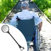 Wheelchair Rear View Mirrors, 360° Rotating Telescopic Wide-Angle Rearview Mirror