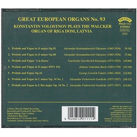 Great European Organs No. 93: The Walcker Organ of Riga Dom, Latvia by Konstantin Volostnov (organ) [['audioCD']]
