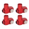 4Pcs 360 Degree Air Hose Connector 1/4in NPT Thread Industrial