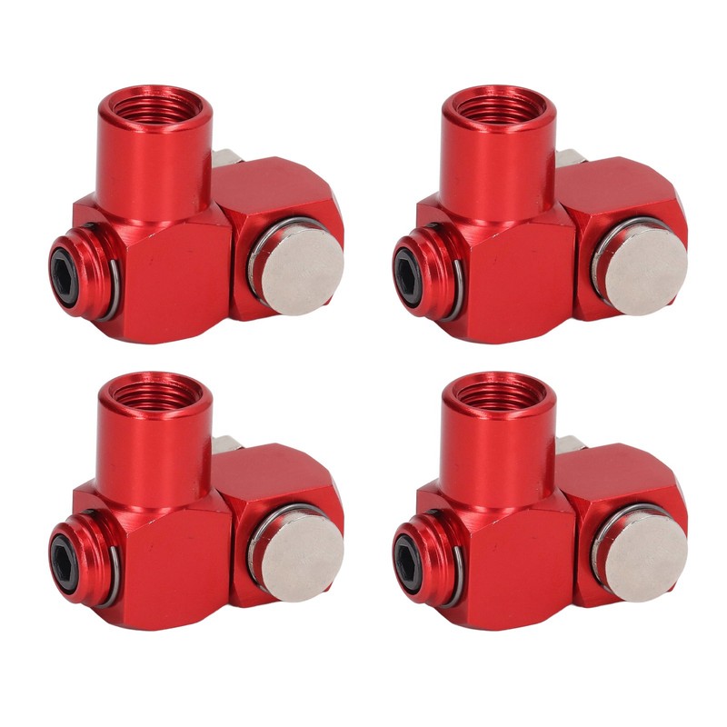 4Pcs 360 Degree Air Hose Connector 1/4in NPT Thread Industrial