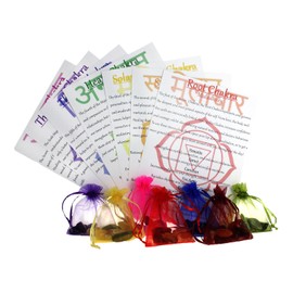 Kristall Chakra Heilsteine Komplettset aus 49 natürlichen Trommelsteinen 1-2cm