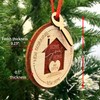 New Beginnings New Memories New Home 2024 Wooden Ornament -