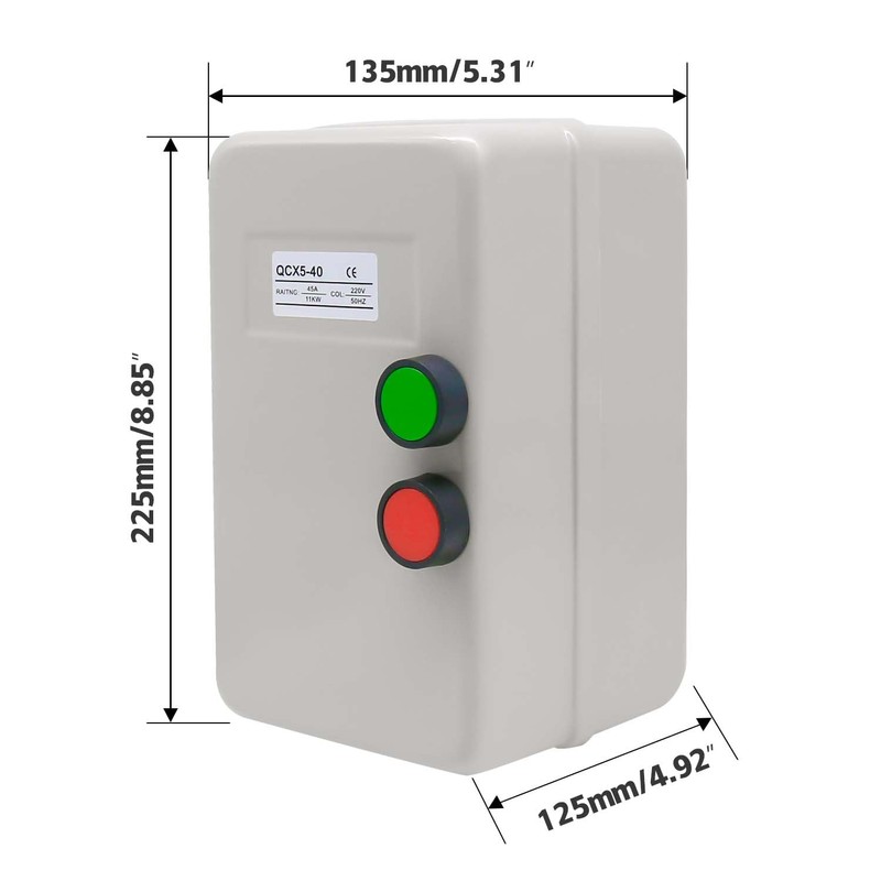 Magnetic Electric Motor Starter - 220/240V 11KW 25-45AMP - 15