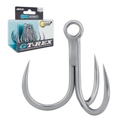 BKK GT-Rex BL Treble Hooks for Sea Fishing Size 6/0 - Pack of 5