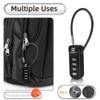 RESET-192 4 Digit Combination Padlock with 10cm(4 inch) Cable,Travel Lock