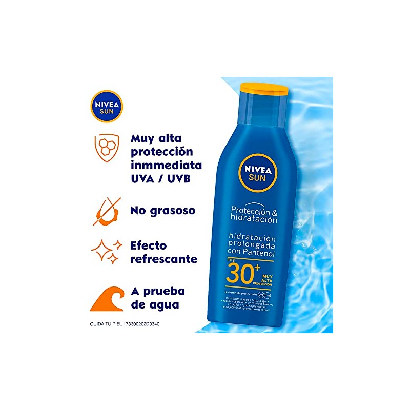 Protector Solar Corporal NIVEA SUN Protección E Hidratación Fps30+ 200Ml,