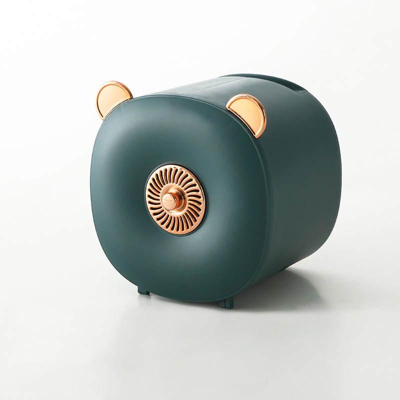 Wall Mounted Roll Paper Storage Box Multifunction Punch Free Toilet