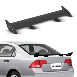 SCITOO Black Carbon Fibre Universal Rear Trunk Spoiler Wing Replacement