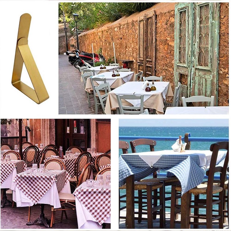 IME Table Cloth Clips 8 Pcs Adjustable Tablecloth clips Stainless
