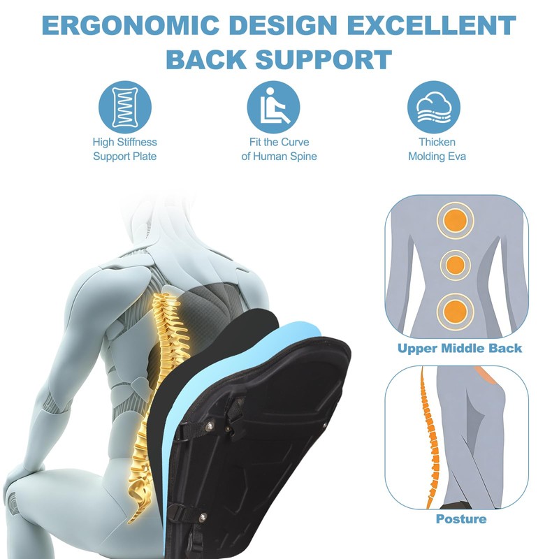 Thickened Kayak Seats - Premium Shockproof Seats with Back Support