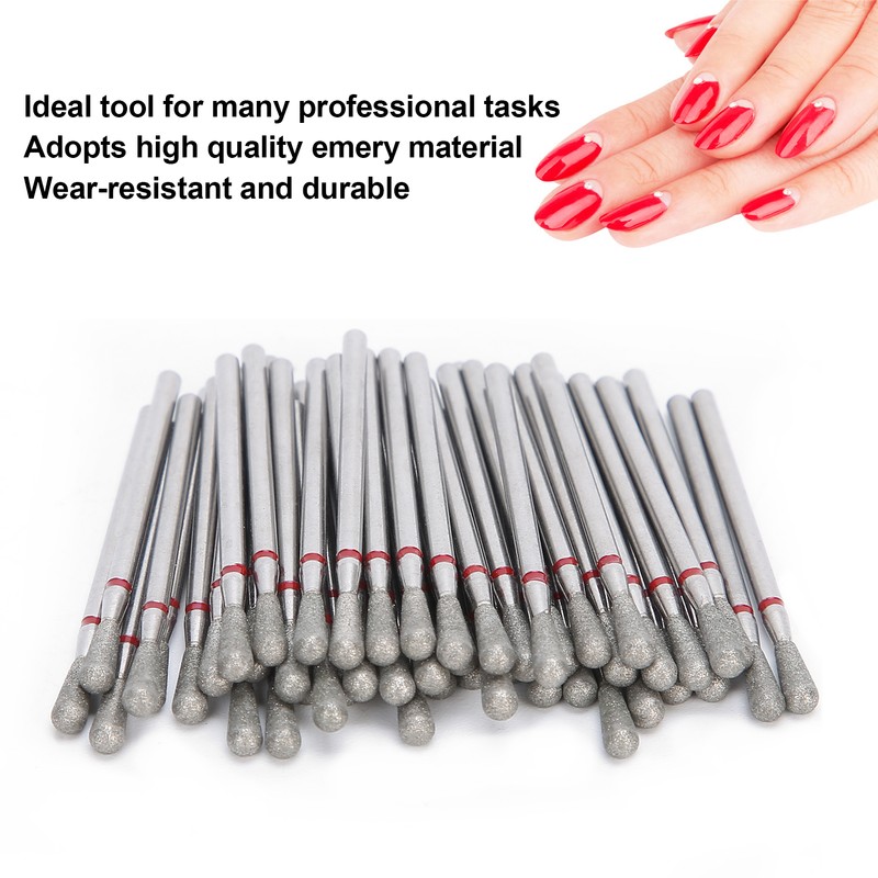 50pcs Professional Nail Polishing Grinding Head Nail Drill Bits Manicure