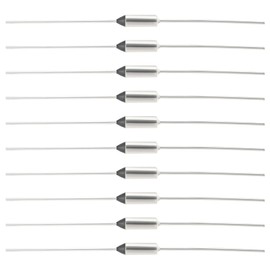 Create idea 10pcs DF152S Metal Temperature Thermal Fuse 152 °C 305.6 °F Cutoff Thermal Fuse 10A 250V for Motor Transformer Electric Industrial Home