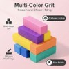 12PCS Colofull Square Nail File Sponge Art Buffer Buffing Polishing