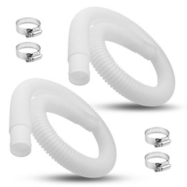 1-1/4 Inch x 3 Ft Pool Skimmer Filter Hose for Intex, Coleman & Summer Waves Above Ground Pool Skimmer, Pool Pump, Pool Filter, 1.25" Swimming Pool Return Suction Hose - 2 PCS