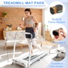 PATIKIL 4 Pcs Treadmill Mat Pads, 4x4x0.8 High Density Foam