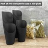 CAMKYDE [100 cups + 200 picks] 100 Pcs Charcuterie Cups