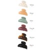 VingTAINE H7782-BK- Hair Claw Dull Color, Bijou, Nuance, Stone, Domed,