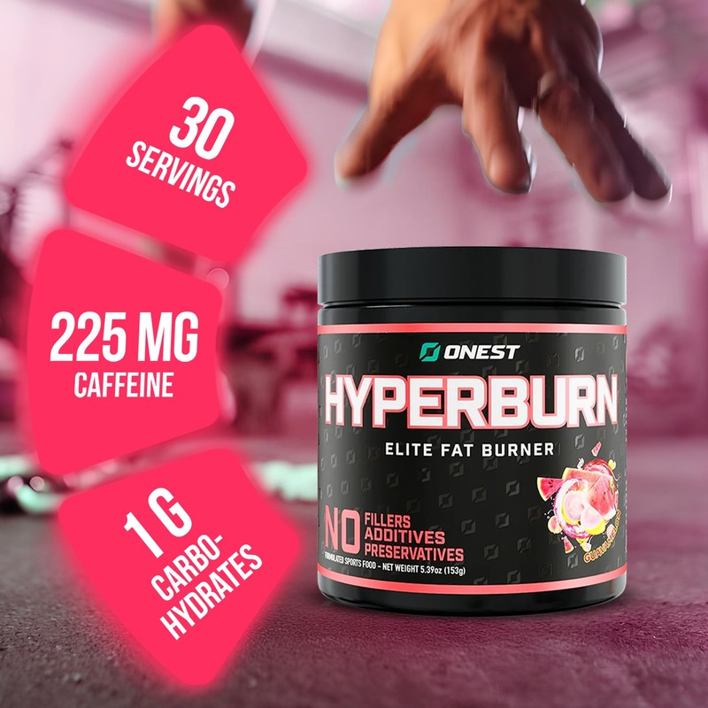 ONEST Hyperburn Thermogenic Powder – 153g (30 Servings) Enhanced Energy