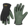 HANDLANDY Men Leather Gardening Gloves, Utility Work Gloves for Garden