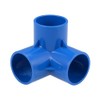 sourcing map 3-Way PVC Angle Fitting 40 mm, Pack of