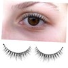 Healeved Natural False Eyelashes Lash Cluster Glue Wispy Strip Long