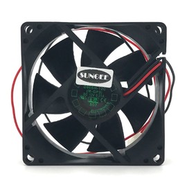 D80SH-12C 12V 0.21A 8020 8CM 2 Wire Power Supply Cabinet Cooling Fan