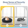 LUOJINYI Fluffy Dog Bed, Round Pet Bed, Doughnut Cat Bed,